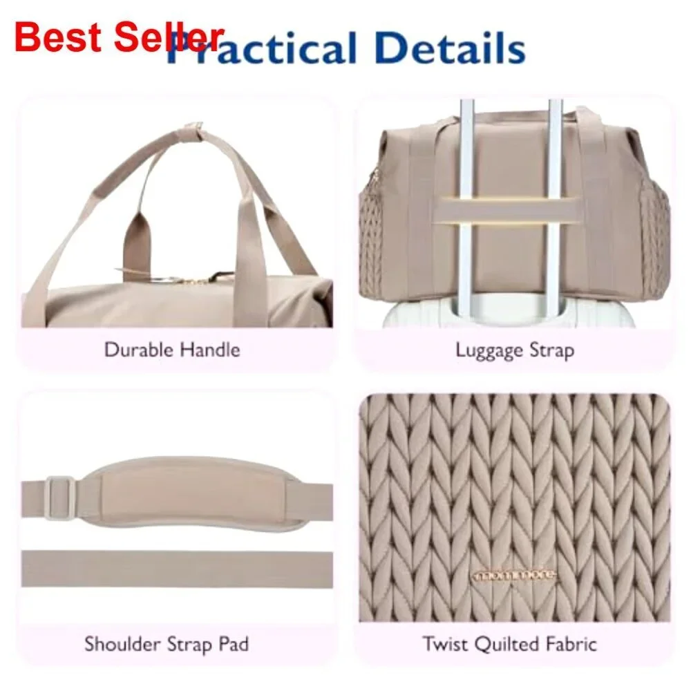 Large Capacity Diaper Tote Bag with Insulated Pockets and Changing Pad